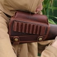 thumbnail image 6 of TOURBON Leather Buttstock Cheek Riser Rest with 308win/270win Shell Holder-Brown, 6 of 11