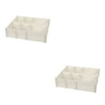 thumbnail image 2 of Advancent Combinación libre del sistema de organización del cajón de los divisores ajustables del cajón de DIY hecha con poliestireno blanco elegante 5 piezas/juego 2Conjunto, 2 of 6