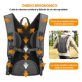 thumbnail image 3 of Mochila Hidratación Ciclismo Campismo+bolsa De Agua 2l Xtellar negro, 3 of 4