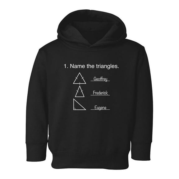 Task: Name The Triangles Hoodie Toddler -Smartprints Designs, 2 Toddler
