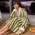 thumbnail image 2 of High on the Robe Women's Dressing Gown, Cotton Terry Hooded Bath Robe, Soft Plush Bathrobe M, 2 of 5