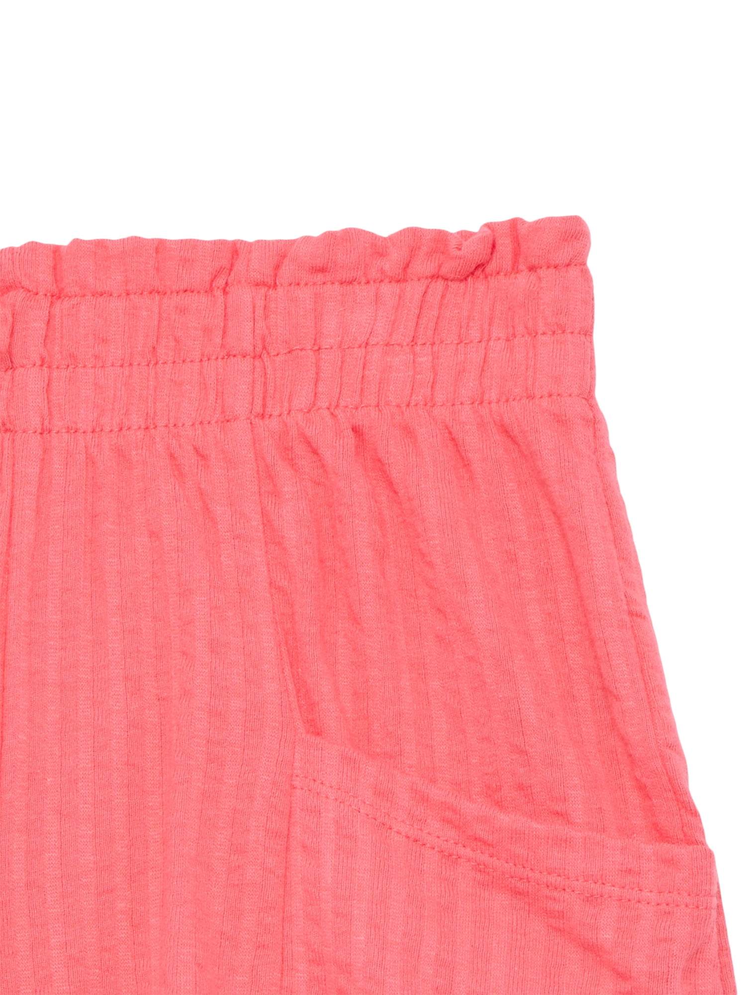 Wonder Nation Little Girls Knit Paperbag Shorts, Sizes 4-10
