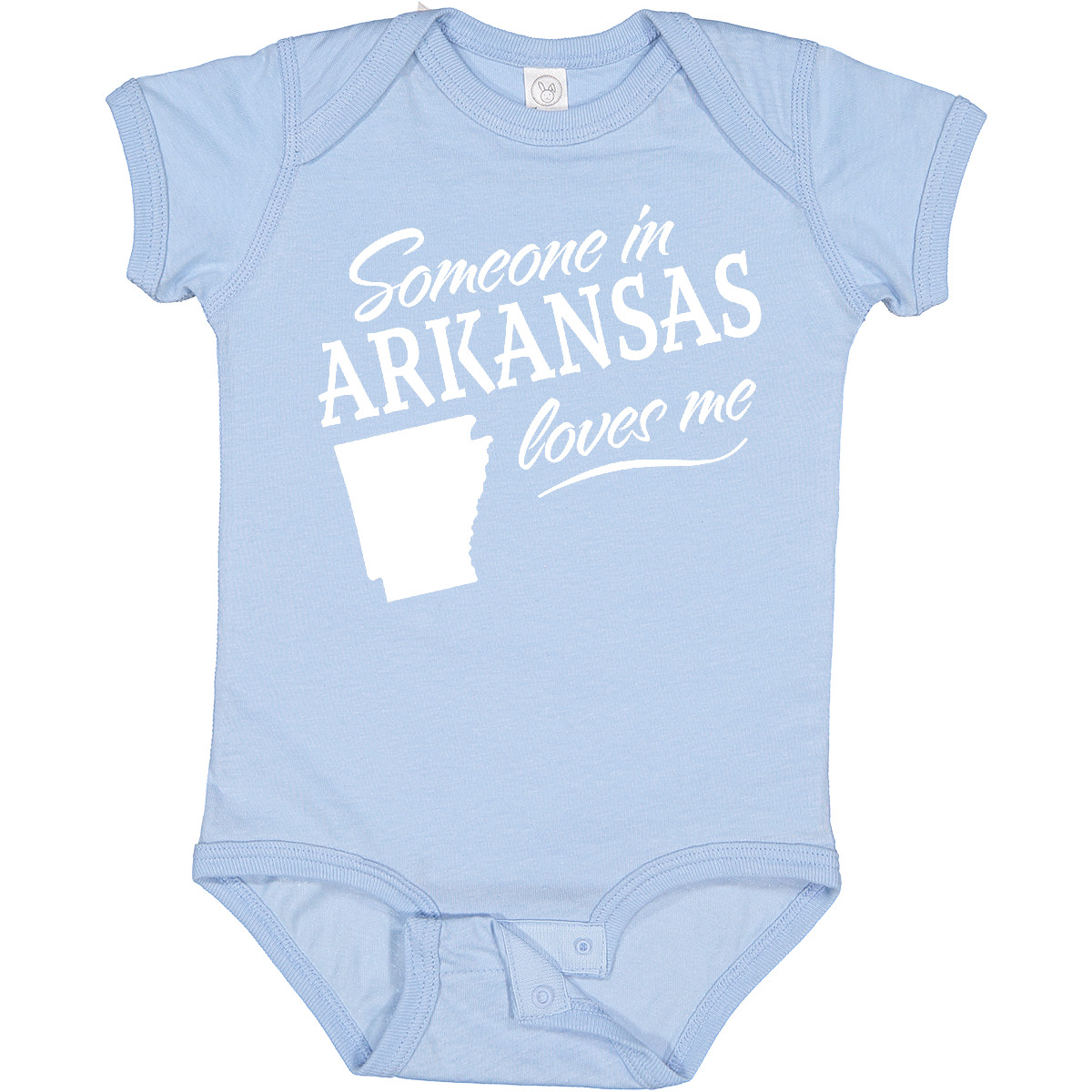 Inktastic Someone in Arkansas Loves Me Boys or Girls Baby Bodysuit