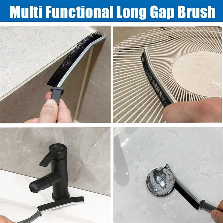 4 Pcs Hard Bristle Crevice Cleaning Brush, Multifunctional Gap