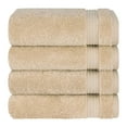 thumbnail image 5 of Cotton Paradise 100% Cotton Turkish 4 Piece Hand Towel Set, Soft Absorbent Face Towels Clearance Set, Beige, 5 of 6