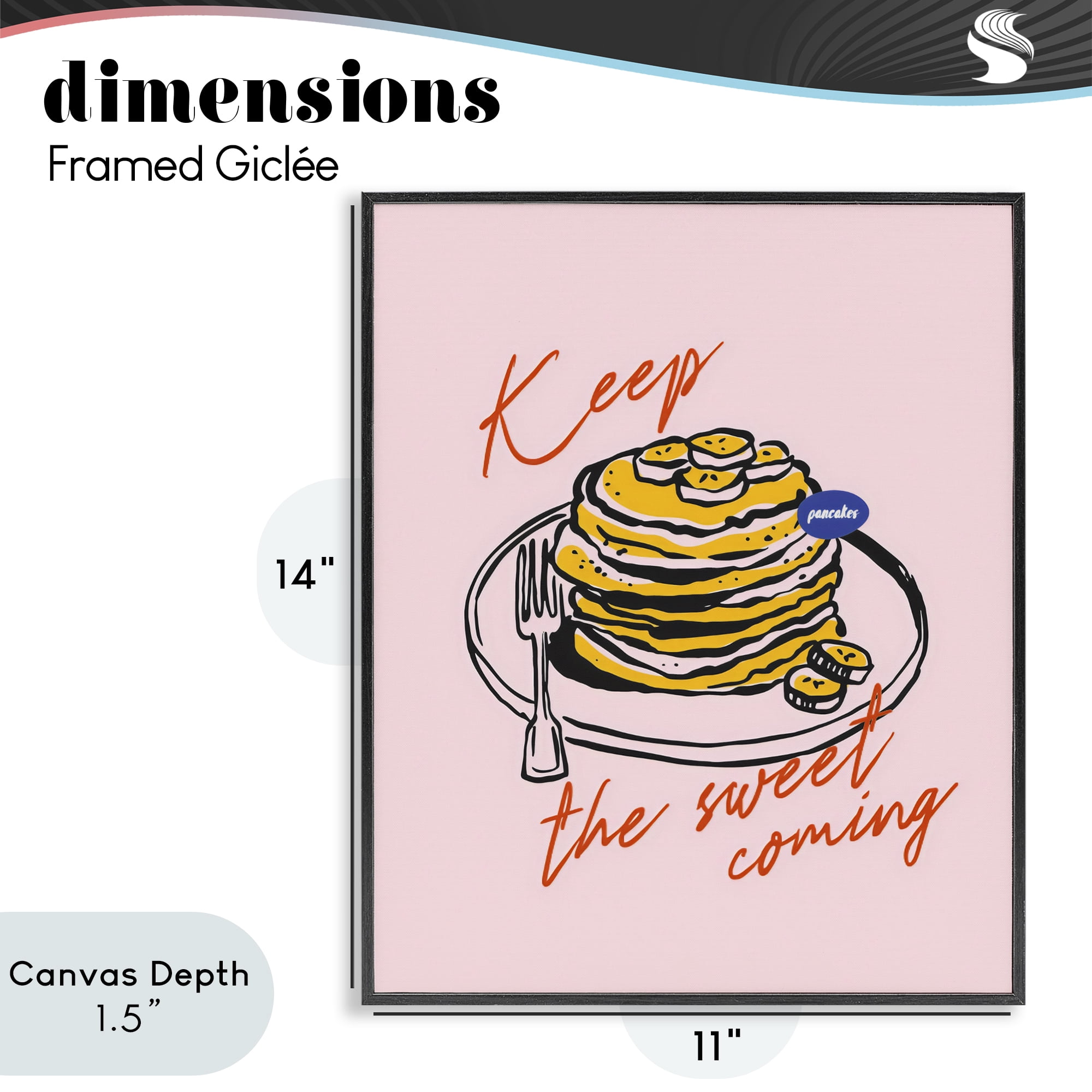 Stupell Industries Keep The Sweet Coming Black Framed Giclee Art, design by The Prints Vibe