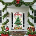 thumbnail image 4 of Seyotauo Christmas Door Cover Decoration Front Door Backdrop Window Cover House Santa Christmas Tree Snowman Outdoor Sign for Home Wall Indoor Party Decorations 80 x 36 Inch, 4 of 6