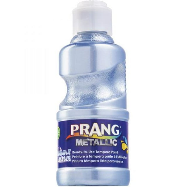 Prang DIXX11763 8 oz Ready to Use Washable Paint, Metallic Silver