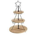 thumbnail image 2 of Christmas Tree Shaped 3-Tier Cake Stand, Wooden Dessert Server Display Tray for Holiday Parties, Large Capacity Tiered Treat Platter for Christmas Cookies, Cakes, and Festive Snacks, 2 of 6
