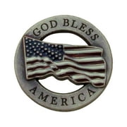 USA Flag MAGA Leathercraft Accessory Biker Concho