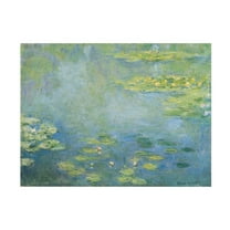 Trademark Fine Art Claude Monet Waterlilies Canvas Wall Art - 35x47