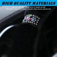 thumbnail image 2 of Fluffy Steering Wheel Cover, Universal 15 Inch Colorful Rhinestones Car Steering Wheel Cover, Sparkly Crystal Diamond Steering Wheel Protector for Women Girls,Black, 2 of 9