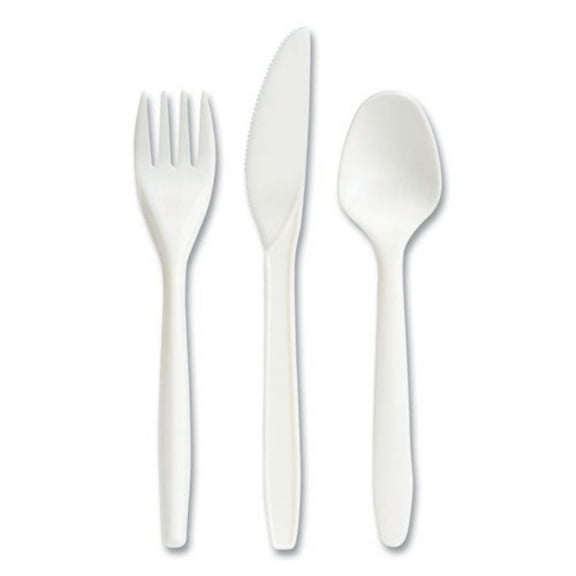 Staples Perk Compostable Plastic Assorted Cutlery PK56205