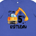 thumbnail image 4 of Inktastic Construction Truck It's My 5th Birthday Youth T-Shirt, 4 of 5