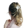 thumbnail image 3 of Unique Bargains 1 Pc Ponytail Buckle Hair Clip Tassel Bow Hair Ponytail Cuff for Women Silver Tone, 3 of 6