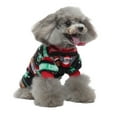 thumbnail image 2 of Xmarks Christmas Dog Pajamas for Small Medium Dogs Sebaoyu Winter Pet Dog Jumpsuit Clothes Outfit Puppy Bodysuit Sweater, 2 of 8