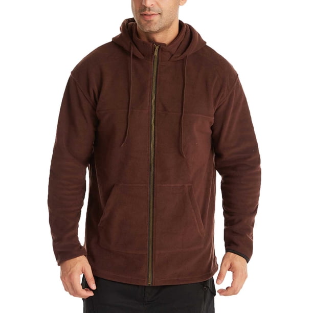 Blusa de forro polar cálida con cremallera y bolsillo para otoño e invierno a la moda informal para hombre Pompotops oipoqjl17639