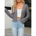 thumbnail image 7 of Sherrylily Summer Women Cropped Sweaters Kimonos Boho Lightweight Open Front Knit Cardigan, 7 of 7