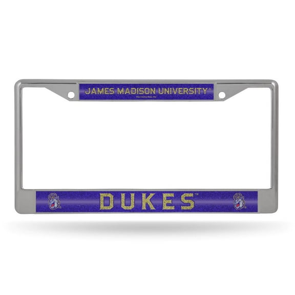 James-Madison Duke's Standard Size Chrome License Plate Frame - It Sparkles!