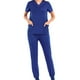 thumbnail image 1 of Conjunto de uniformes de enfermería Fernando para mujer Azul XL Uniforme de enfermera, 1 of 8