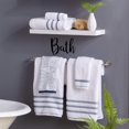 thumbnail image 3 of ViaVinyl Home Interior Decal Collection. Many Words and Sayings for Interior Design, Motivation and Wall Art! (Bath, Black), 3 of 3