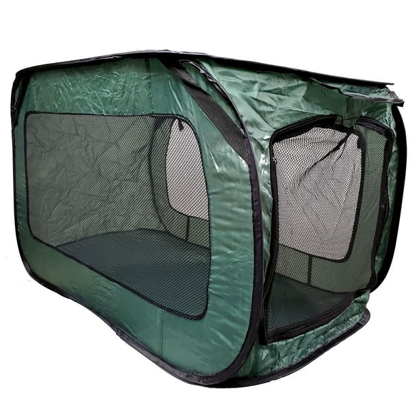 Green Pop Up Dog Kennel for Medium Sized Breeds Puppy Pet 21.2 x 36.6 x