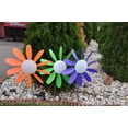 thumbnail image 3 of Spinning Daisies Pack of 6 Beloit Plastics 12 inch Dia. Random Color Lawn Pinwheels, 24" Tall Pinwheel and Wind Spinners, Garden, Party Pinwheel, Flower Spinner, for Patio, Lawn & Garden, 3 of 5