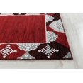 thumbnail image 3 of Newport Collection - Red Abstract Bordered / Border Area Rug, 3 of 5