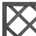 thumbnail image 5 of vidaXL Garden Trellis Planter Black 27.6"x11.8"x53.1" Solid Firwood, 5 of 7
