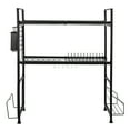 thumbnail image 5 of 2 Tier Over the Sink Dish Drying Rack with Utensil Holder Kitchen Dishes Drainer Shelf Washing Organizer, 5 of 8