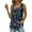 Dark Blue womens tank tops, variant on Wycnly Womens Tank Tops Pleated Swing Tank Tops Comfy Breathable Tunic Summer Fashion Floral Print Square Neck Sleeveless Shirts Blouse Black XL