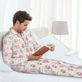 thumbnail image 6 of Uemuo Cute Pig Pattern 2-Piece Loungewear Set - Men’s Soft Sleepwear, Cozy Winter PJs, Comfy Sleep Set-Medium, 6 of 7