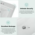 thumbnail image 5 of TEQIN Bathroom Pedestal Sink,Vintage Rectangular Sink,White Ceramic Pedestal Sink for Bathroom with Overflow & 3 Pre-Drilled Holes for 4" Faucets,Freestanding Restroom Sink Combo for Small Spaces, 5 of 9