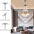 thumbnail image 2 of Crystal Chandelier – 9-Bulb E12 Design, Metal and Crystal Build, 40W Per Bulb, Dimmable, Perfect for Upscale Homes, Castles, and Special Events, 2 of 7