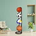 thumbnail image 6 of Necvior Football Storage Organizers 4 Tiered Metal Cube Rack Display Stand for Basketball Volleyball Indoor and Outdoor Use, 6 of 12
