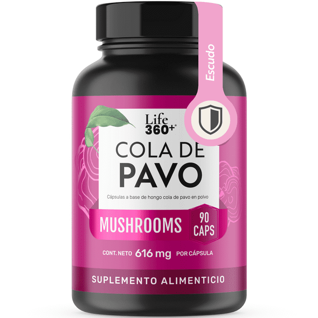 HONGO COLA DE PAVO Life360+ 90 Cápsulas