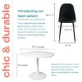 thumbnail image 2 of Sera Dining Table Set for 4 Featuring Modern Kitchen Table with 4 Faux Leather Dining Chairs - (Black & White, Large), 2 of 5