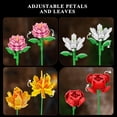 thumbnail image 3 of Building Block Toy PLAXSOON Flower Bouquet 1488 piezas, 3 of 7