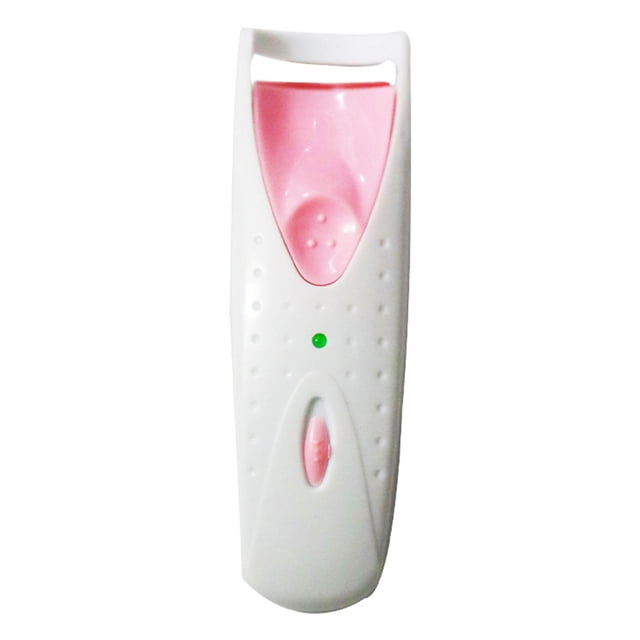 Rizador de pestañas eléctrico de silicona suave con calentamiento rápido, dispositivo para rizar pestañas curvadas, color rosa