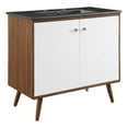 thumbnail image 1 of Modway Transmit 36" Bathroom Vanity in Walnut Black, 1 of 10