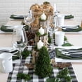 thumbnail image 2 of Efavormart Buffalo Plaid Table Runner | Black / White | Gingham Polyester Checkered Table Runner, 2 of 8