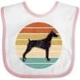 thumbnail image 3 of Inktastic Doberman Dog Retro Sunset Boys or Girls Baby Bib, 3 of 4
