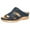 Dark Blue, variant on Summer New Style Plus Size Casual Wedge Heel Adult Women's In-line Sandals
