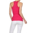 thumbnail image 4 of Women's V-neck Racer Back Tank - Fuchsia, 4 of 4