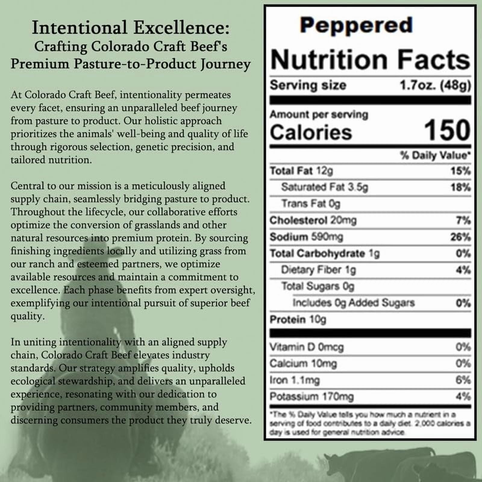Colorado Craft Beef All-Beef Snack Stick Peppered