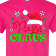 thumbnail image 4 of Inktastic Papa Claus with Christmas Santa Hat and Snowflakes T-Shirt, 4 of 5