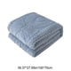 thumbnail image 3 of Manta Raschel de doble capa | Manta de invierno suave y gruesa para cama, sofá y sillón | Ropa de cama cálida y acogedora para el hogar, la oficina y los viajes | Manta de poliéster de 100x70 cm, 3 of 6