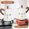 thumbnail image 5 of Jinsinto Espresso Maker, 3 Espresso Cups Moka Pot - 5 Oz (150ml) Manual Cuban Coffee Filter Maker Premium Aluminum Mocha Italian Espresso Greek Coffee, 5 of 5