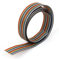 Unique Bargains 4ft 1.2m Long 20 Pin 1.27mm Pitch Flexible Flat Color Rainbow Ribbon Cable Wire