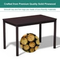 thumbnail image 6 of Gymax 5 Piece Dining Table Set 4 Chairs Wood Home Kitchen Breakfast Furniture, 6 of 8
